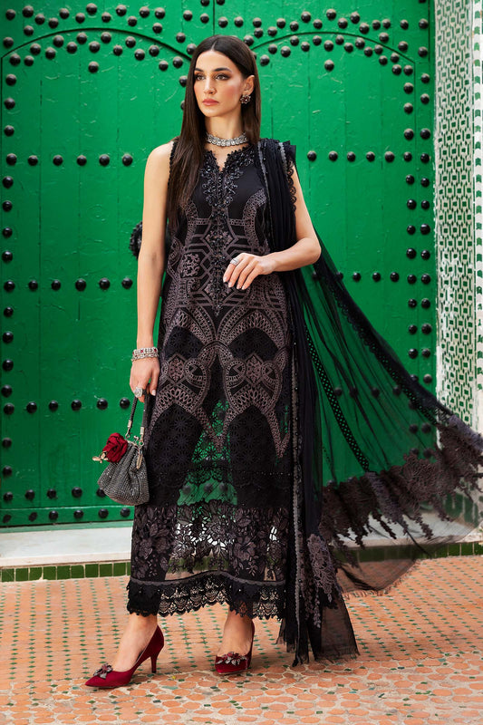 3 Piece Unstitched Embroidered Lawn Suit | D-2512-B - My Store