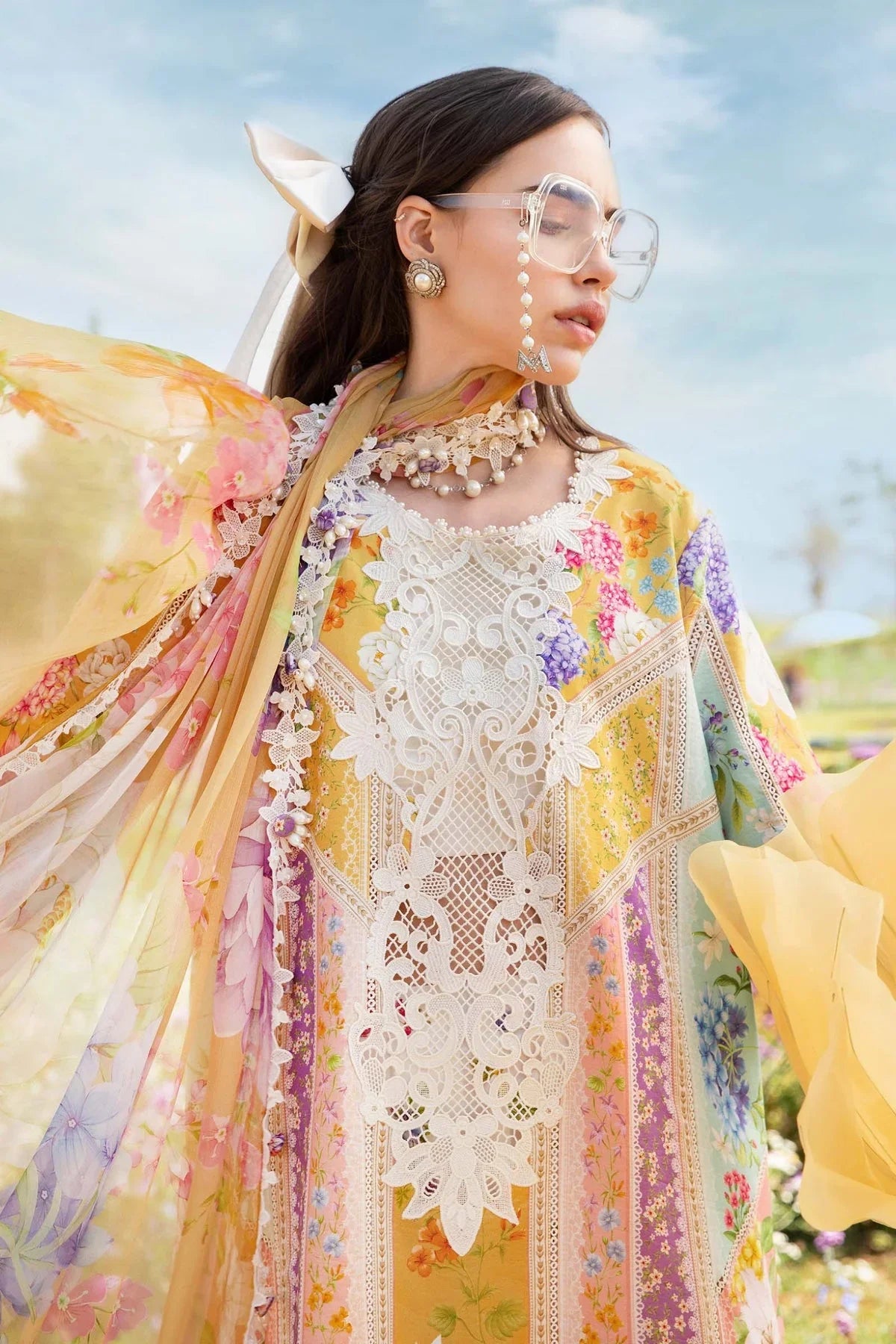 MARIA B Mprints Unstitched Lawn Collection 2025 | Spring Summer | 9A - Silko Store
