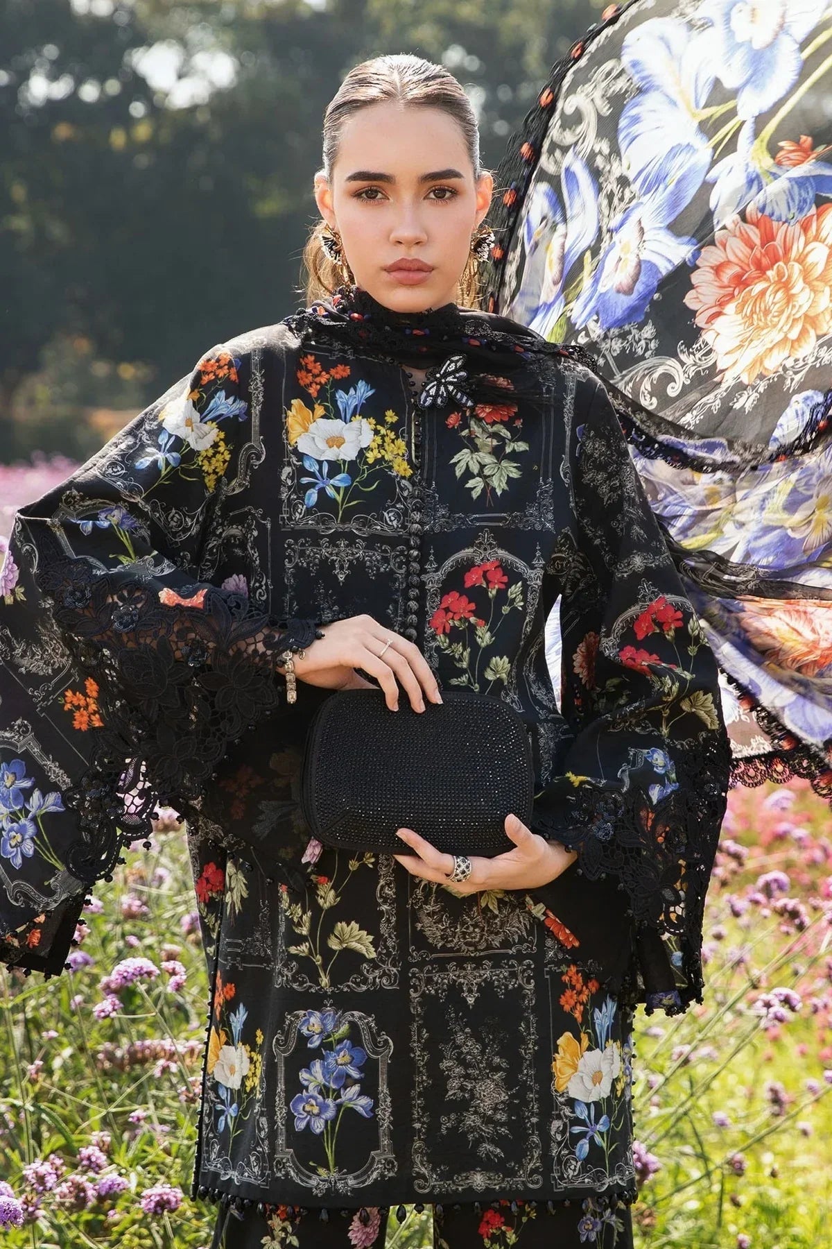 Maria B Mprints Lawn D-11B - Silko Store