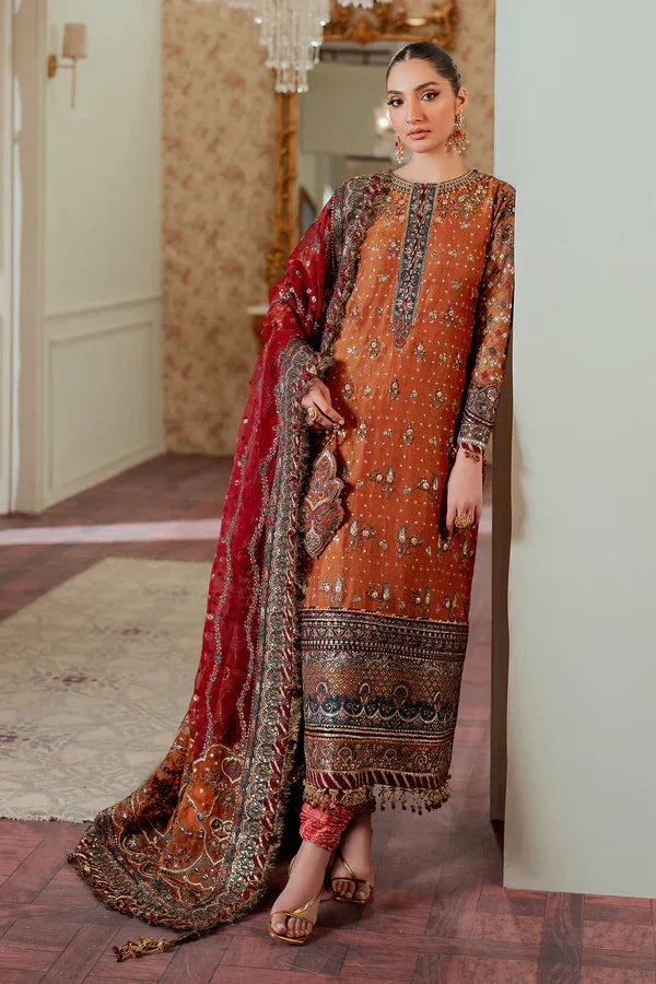 EMBROIDERED NET CH13-01 UNSTITCHED - Silko Store