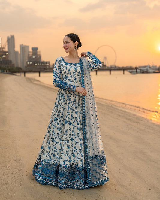 Faiza Saqlain 3 Pc Luxury Lawn Embroidered | Jehona - My Store