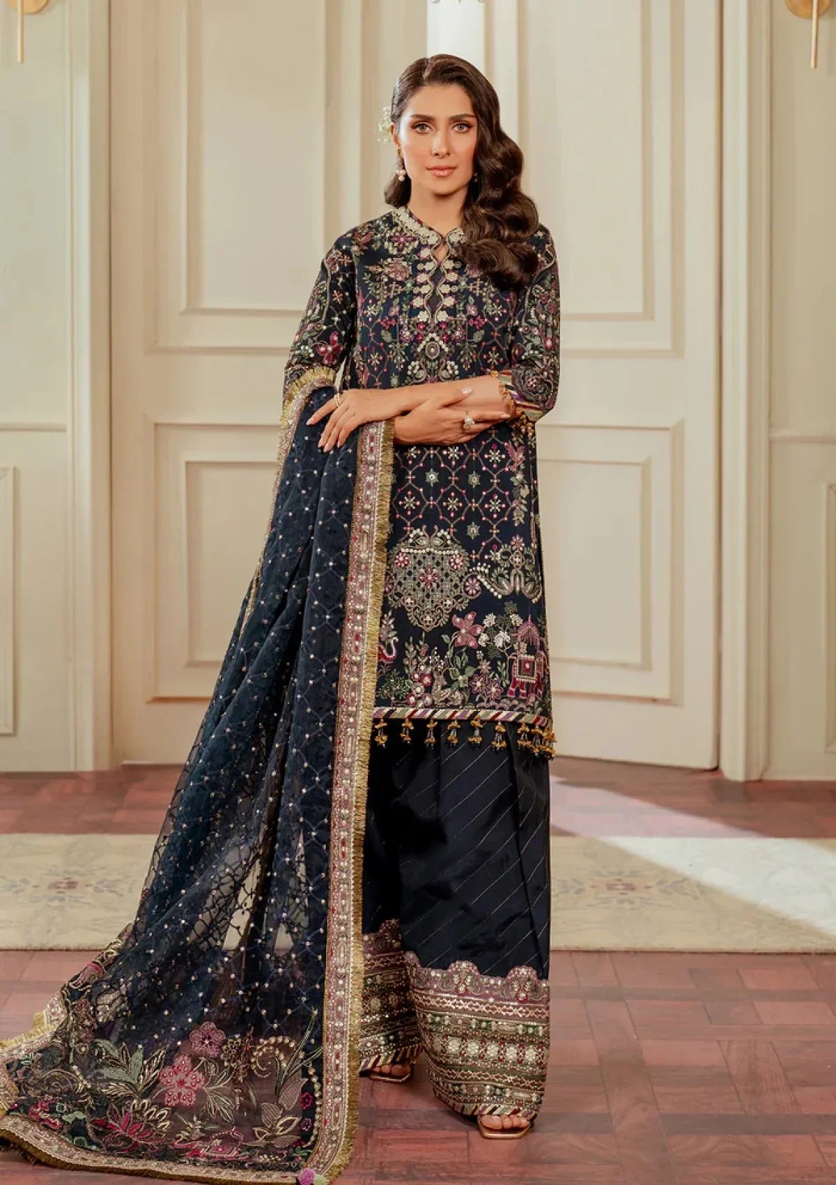 Baroque Chantelle – BQU-Ch13-07 (Luxury Unstitched 3PC) - Silko Store