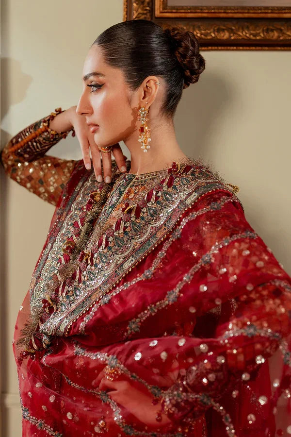 EMBROIDERED NET CH13-01 UNSTITCHED - Silko Store