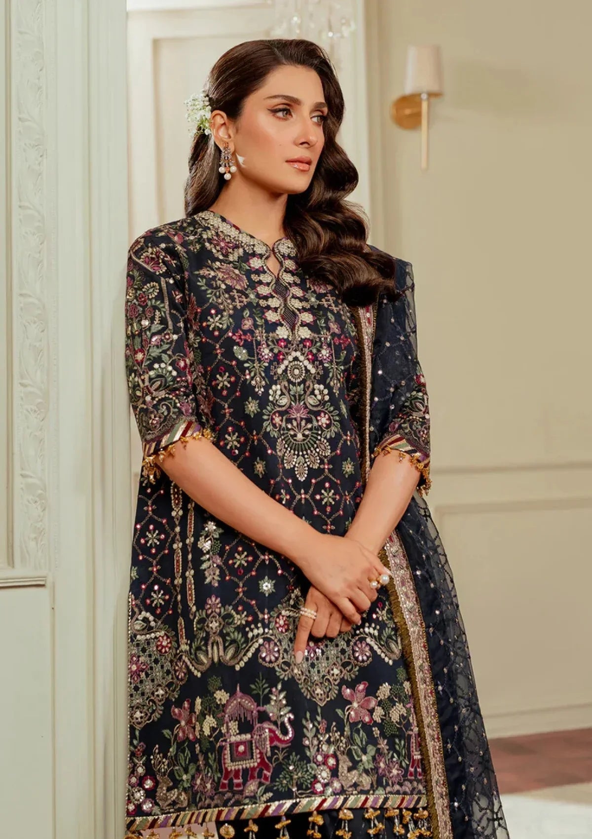 Baroque Chantelle – BQU-Ch13-07 (Luxury Unstitched 3PC) - Silko Store