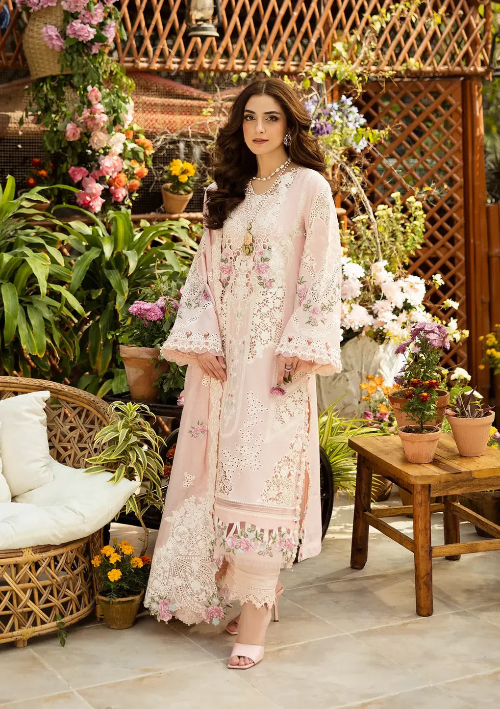 ELM-2A MAHGUL – Luxury Lawn Dress (Unstitched) - Silko Store