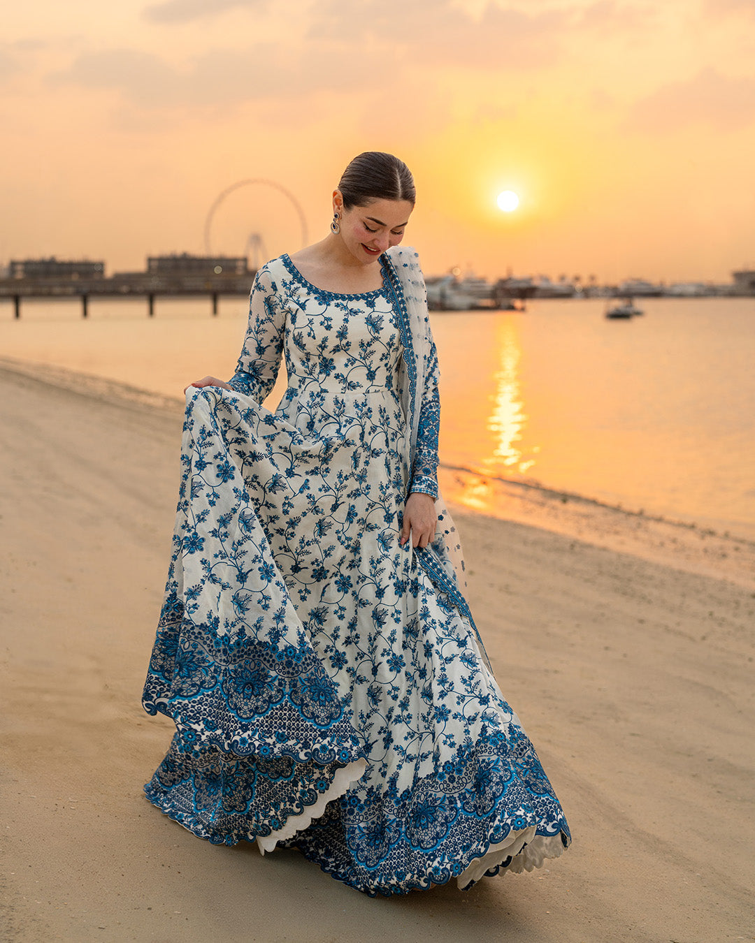 Faiza Saqlain 3 Pc Luxury Lawn Embroidered | Jehona - My Store