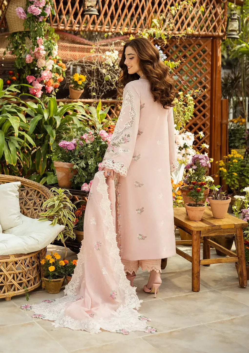 ELM-2A MAHGUL – Luxury Lawn Dress (Unstitched) - Silko Store
