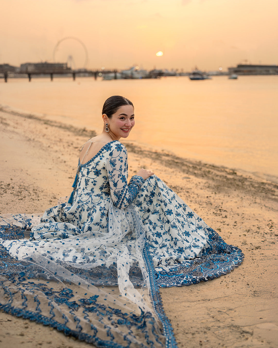 Faiza Saqlain 3 Pc Luxury Lawn Embroidered | Jehona - My Store