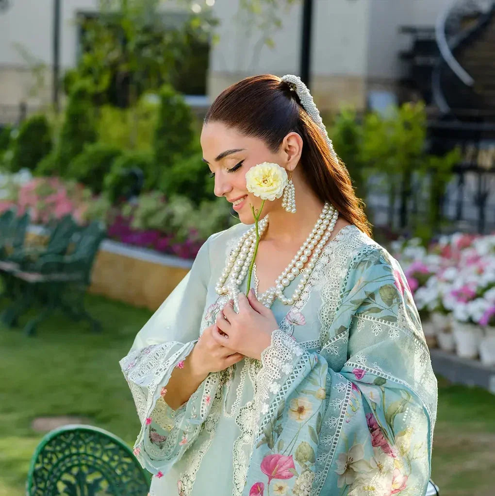 Zoya – Elaf Luxury Lawn 2025 Vol-2 (Unstitched 3 Piece) - Silko Store