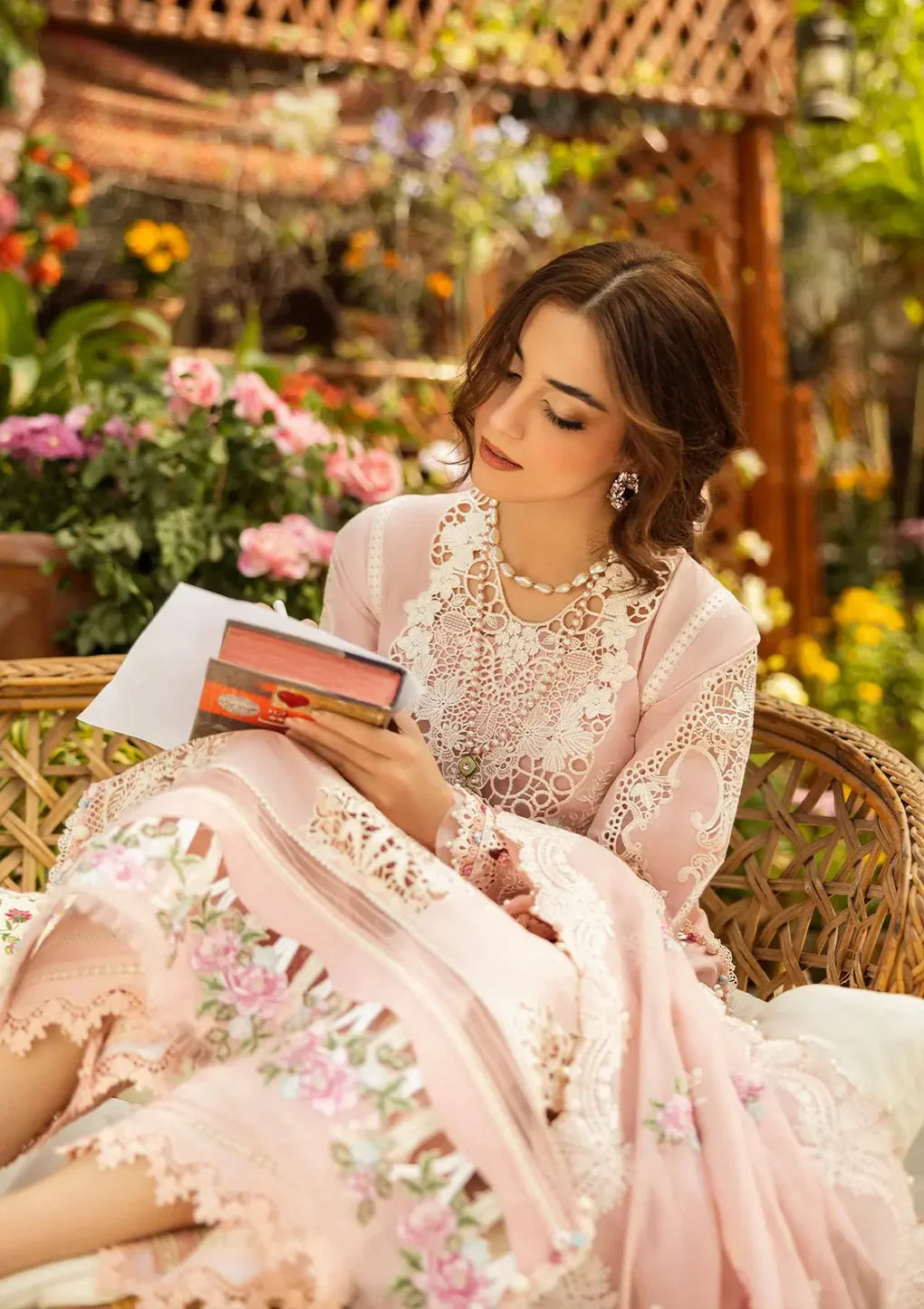 ELM-2A MAHGUL – Luxury Lawn Dress (Unstitched) - Silko Store