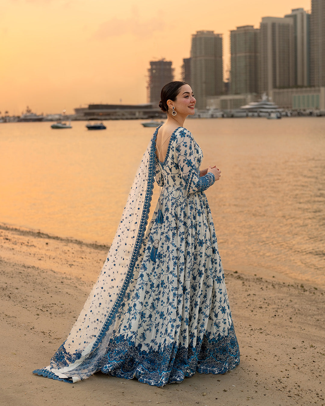 Faiza Saqlain 3 Pc Luxury Lawn Embroidered | Jehona - My Store