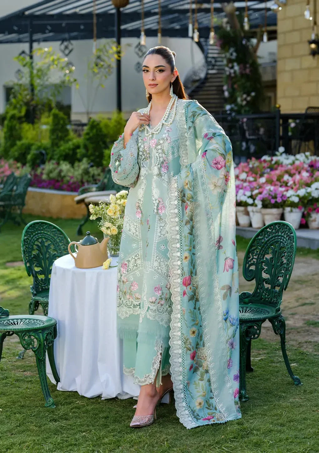 Zoya – Elaf Luxury Lawn 2025 Vol-2 (Unstitched 3 Piece) - Silko Store