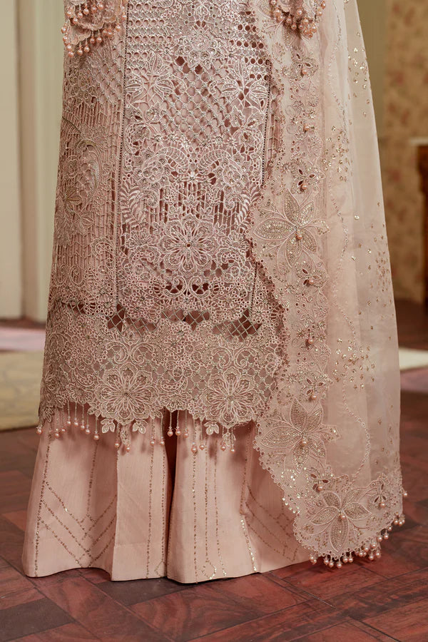 CH13-04 – Embroidered Organza Unstitched Suit - Silko Store