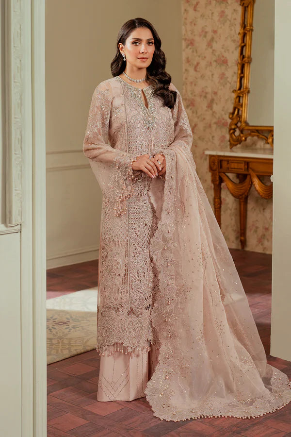 CH13-04 – Embroidered Organza Unstitched Suit - Silko Store