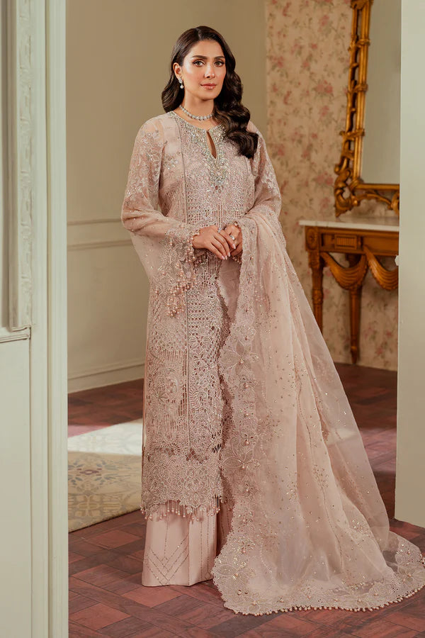 CH13-04 – Embroidered Organza Unstitched Suit - Silko Store