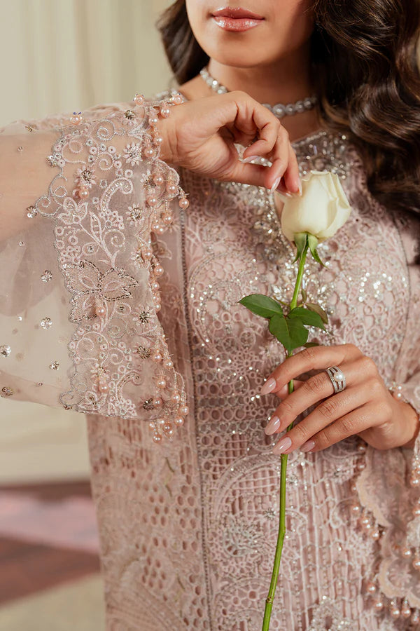 CH13-04 – Embroidered Organza Unstitched Suit - Silko Store