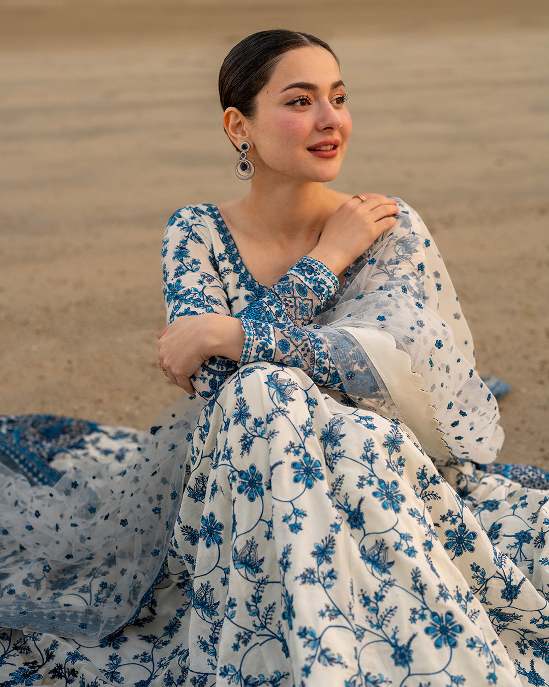 Faiza Saqlain 3 Pc Luxury Lawn Embroidered | Jehona - My Store