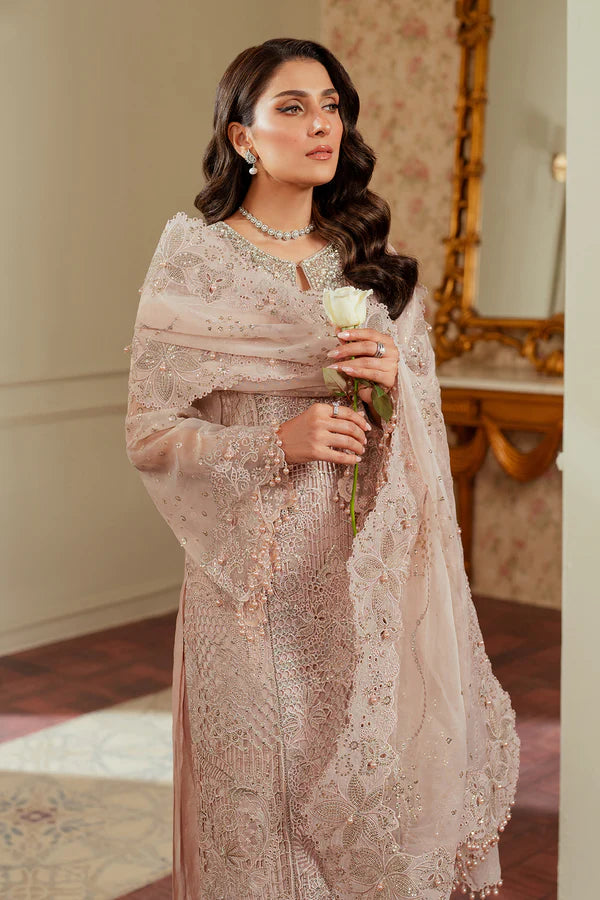 CH13-04 – Embroidered Organza Unstitched Suit - Silko Store