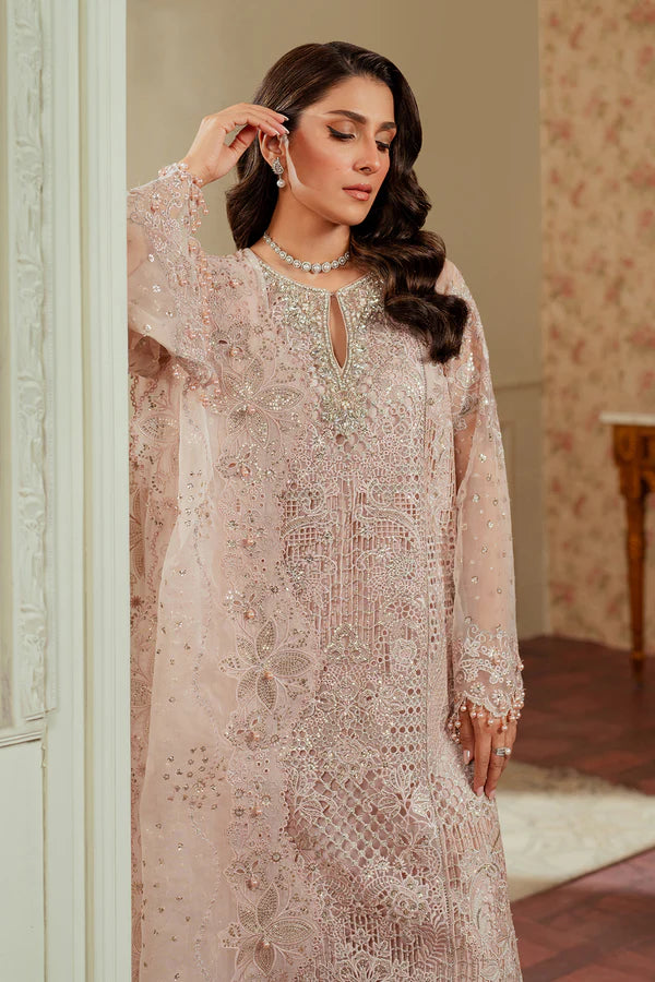 CH13-04 – Embroidered Organza Unstitched Suit - Silko Store