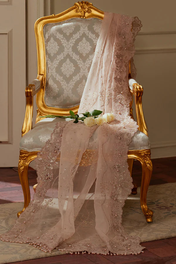 CH13-04 – Embroidered Organza Unstitched Suit - Silko Store