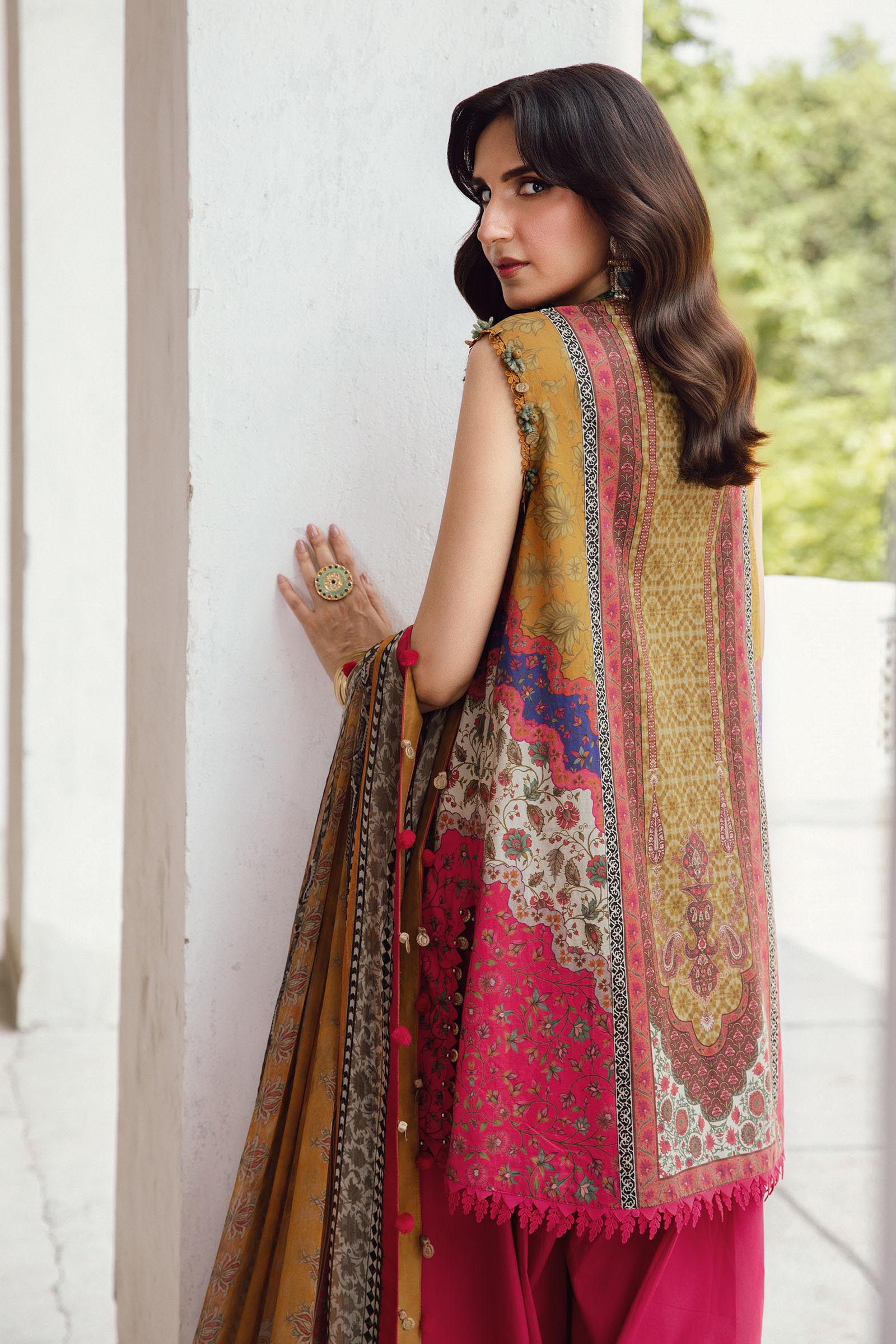 3 Piece Unstitched Embroidered Cambric Suit | MPT-2710-A - My Store