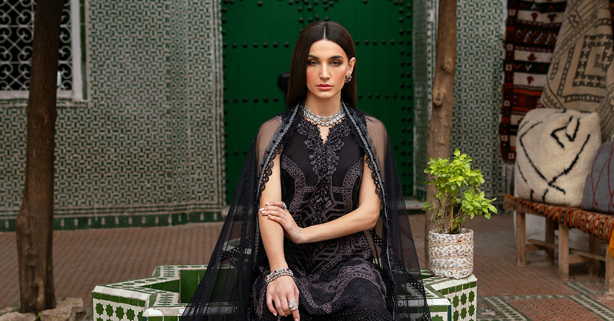 3 Piece Unstitched Embroidered Lawn Suit | D-2512-B - My Store
