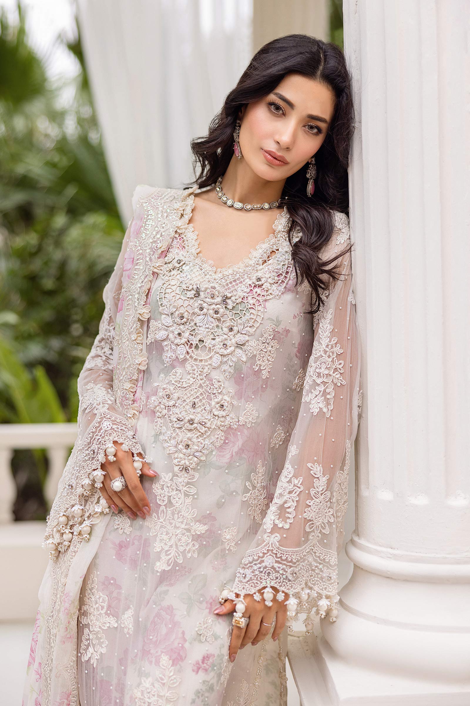 3 Piece Unstitched Embroidered Chiffon Suit | MPC-25-101 - My Store