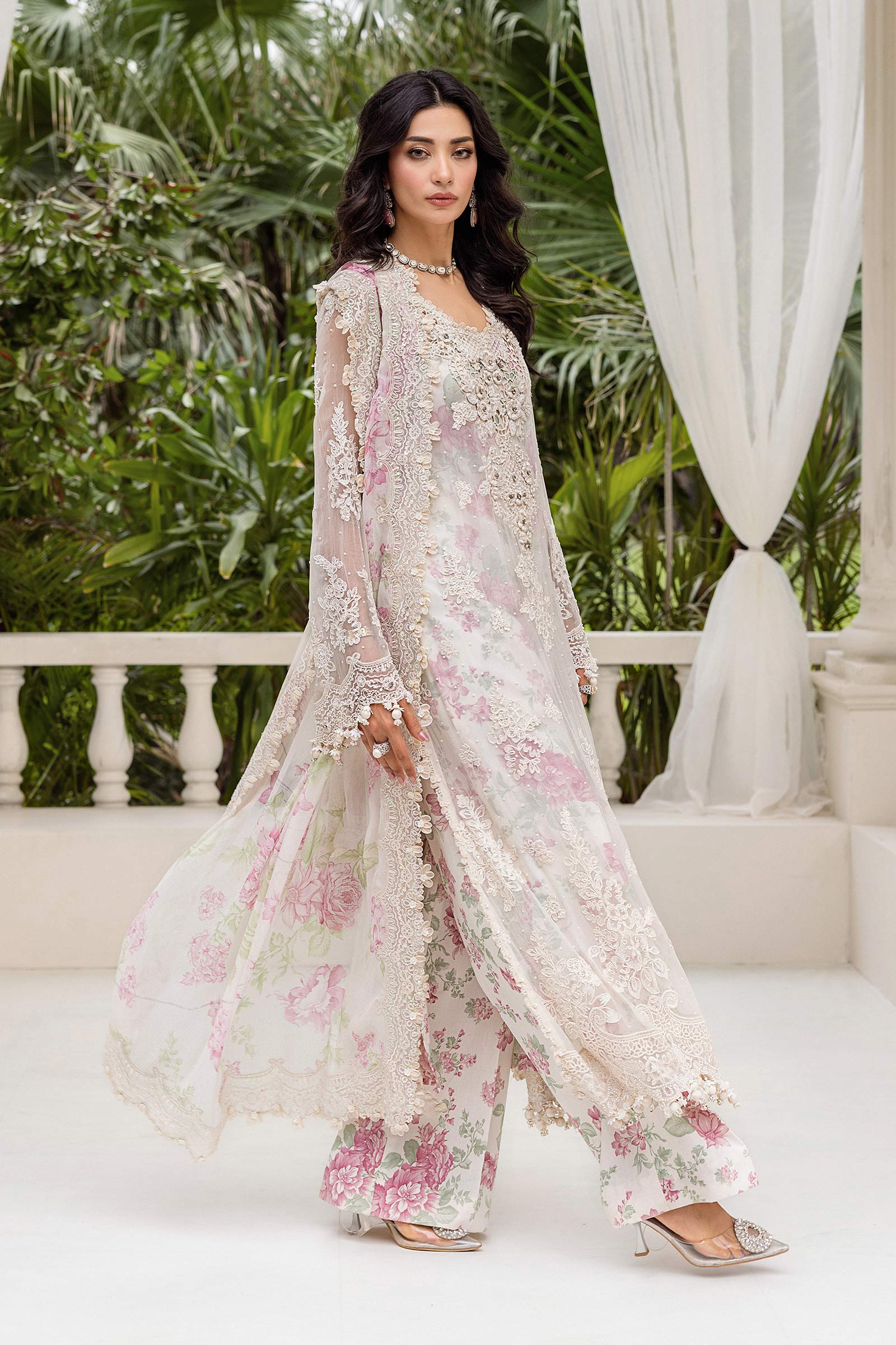 3 Piece Unstitched Embroidered Chiffon Suit | MPC-25-101 - My Store