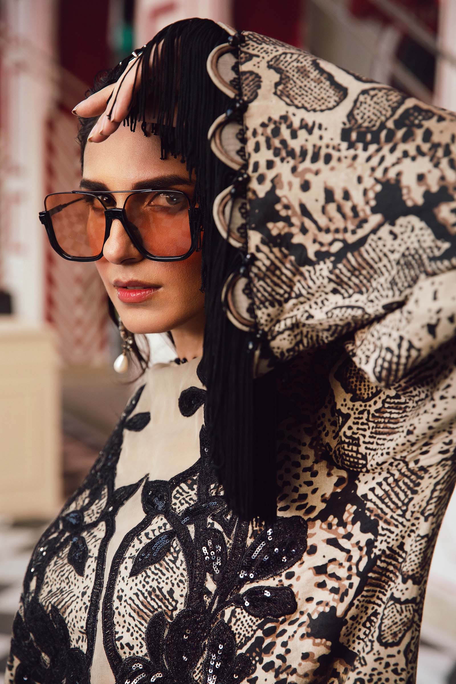 3 Piece Unstitched Embroidered Linen Suit | MPT-2702-B - My Store