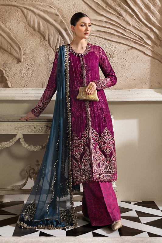 3 Piece Unstitched Embroidered Chiffon Suit | MPC-25-102 - My Store