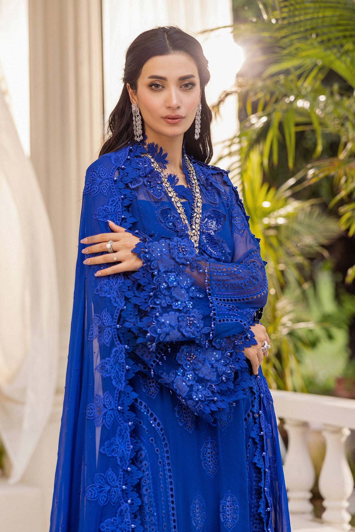 3 Piece Unstitched Embroidered Chiffon Suit | MPC-25-103 - My Store