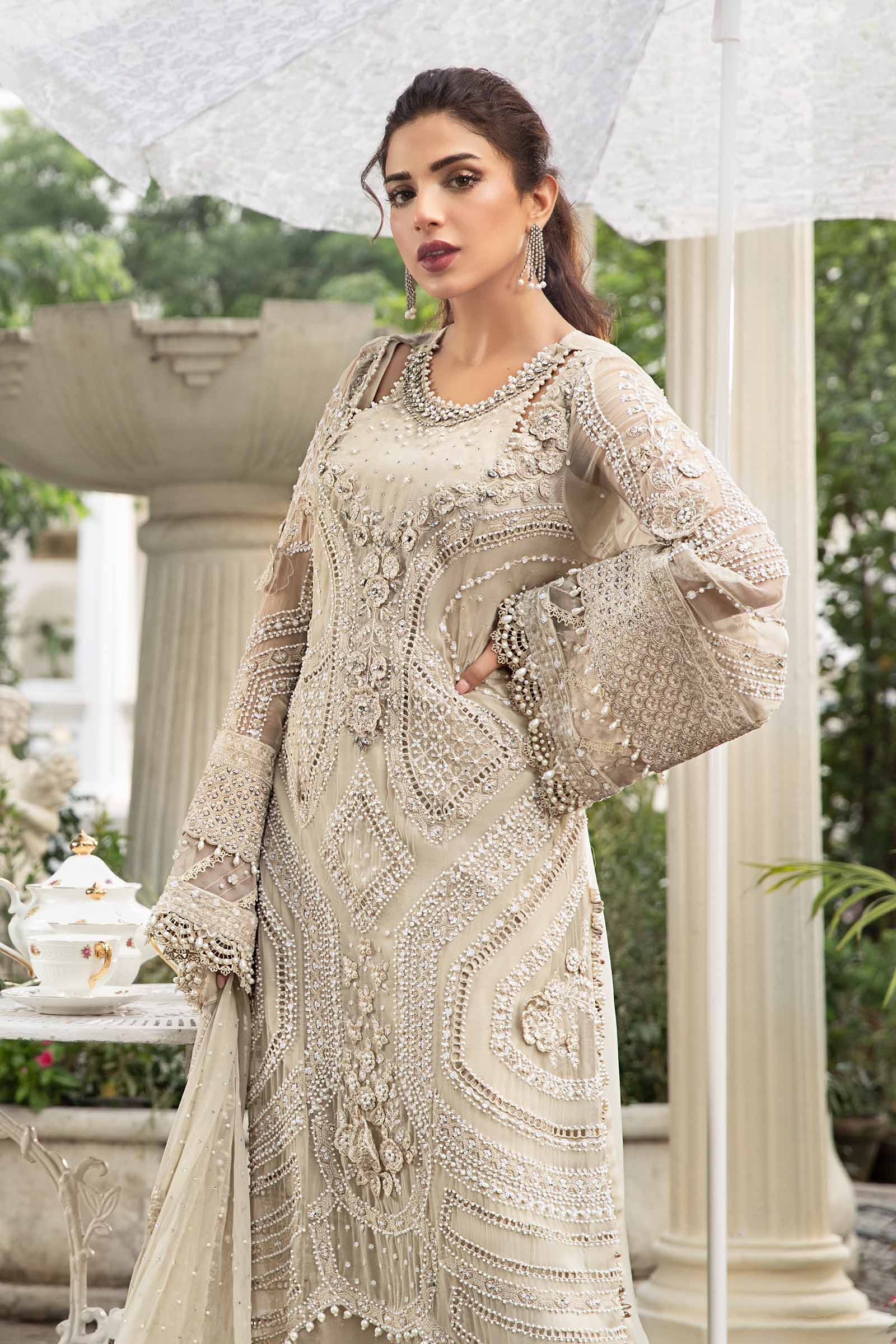 Unstitched Embroidered Chiffon Suit | MPC-24-104 - Silko Store