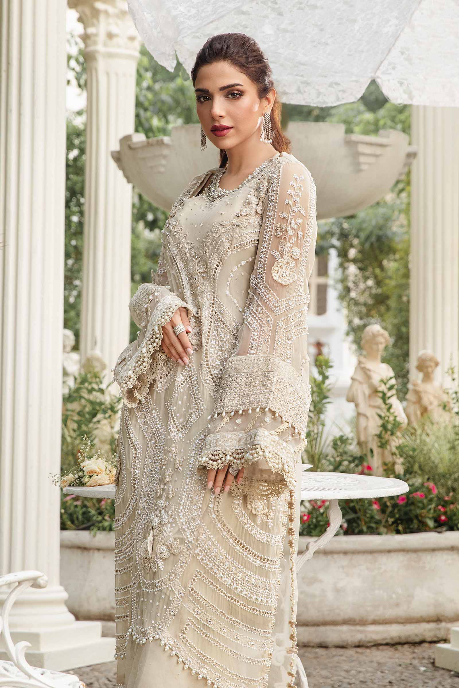 Unstitched Embroidered Chiffon Suit | MPC-24-104 - Silko Store
