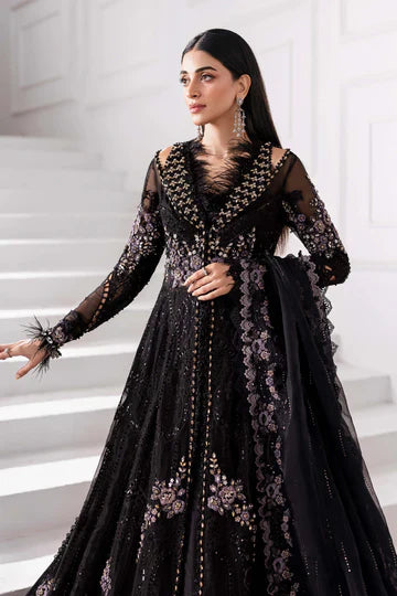 3 Piece Unstitched Embroidered Organza Suit | BD-3004 - Silko Store