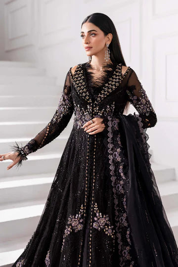 3 Piece Unstitched Embroidered Organza Suit | BD-3004 - Silko Store