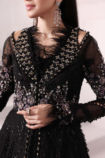 3 Piece Unstitched Embroidered Organza Suit | BD-3004 - Silko Store