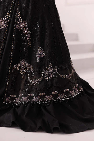 3 Piece Unstitched Embroidered Organza Suit | BD-3004 - Silko Store