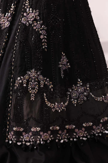 3 Piece Unstitched Embroidered Organza Suit | BD-3004 - Silko Store