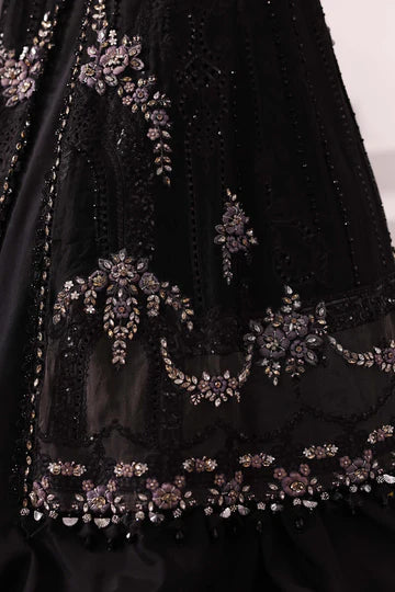 3 Piece Unstitched Embroidered Organza Suit | BD-3004 - Silko Store