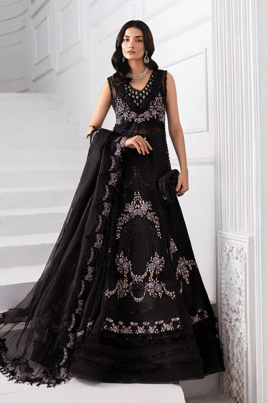 3 Piece Unstitched Embroidered Organza Suit | BD-3004 - Silko Store
