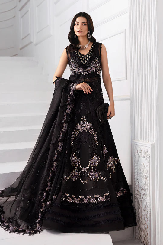 3 Piece Unstitched Embroidered Organza Suit | BD-3004 - Silko Store