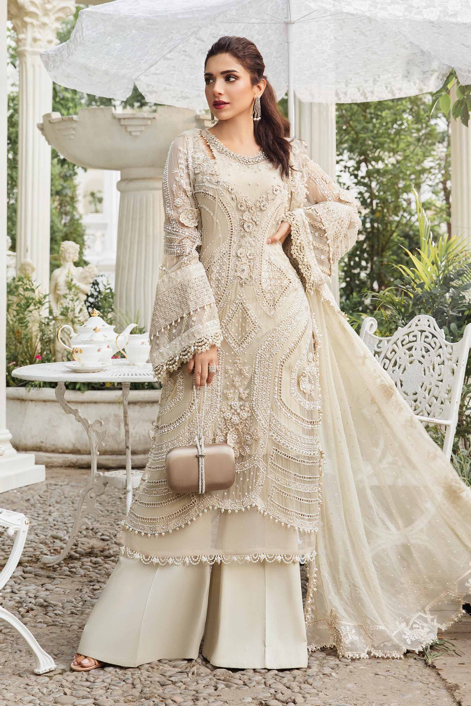 Unstitched Embroidered Chiffon Suit | MPC-24-104 - Silko Store