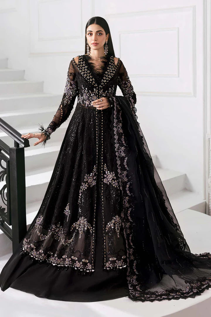 3 Piece Unstitched Embroidered Organza Suit | BD-3004 - Silko Store