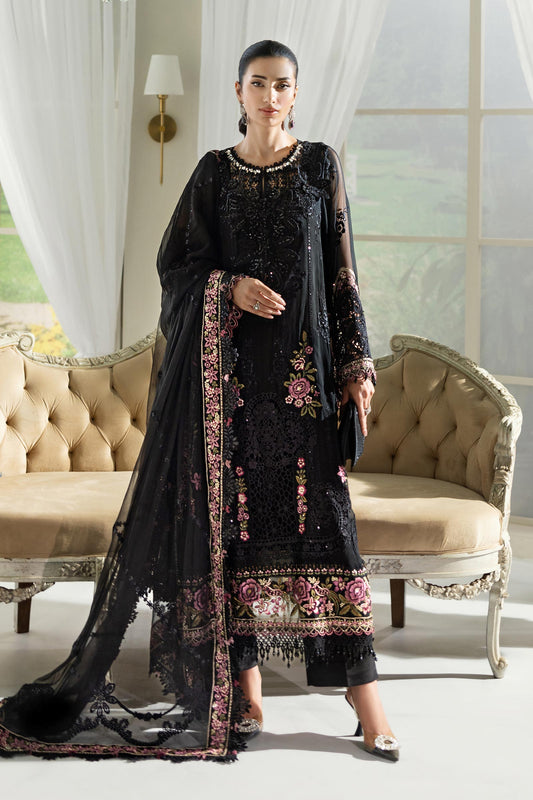 3 Piece Unstitched Embroidered Chiffon Suit | MPC-25-104 - My Store