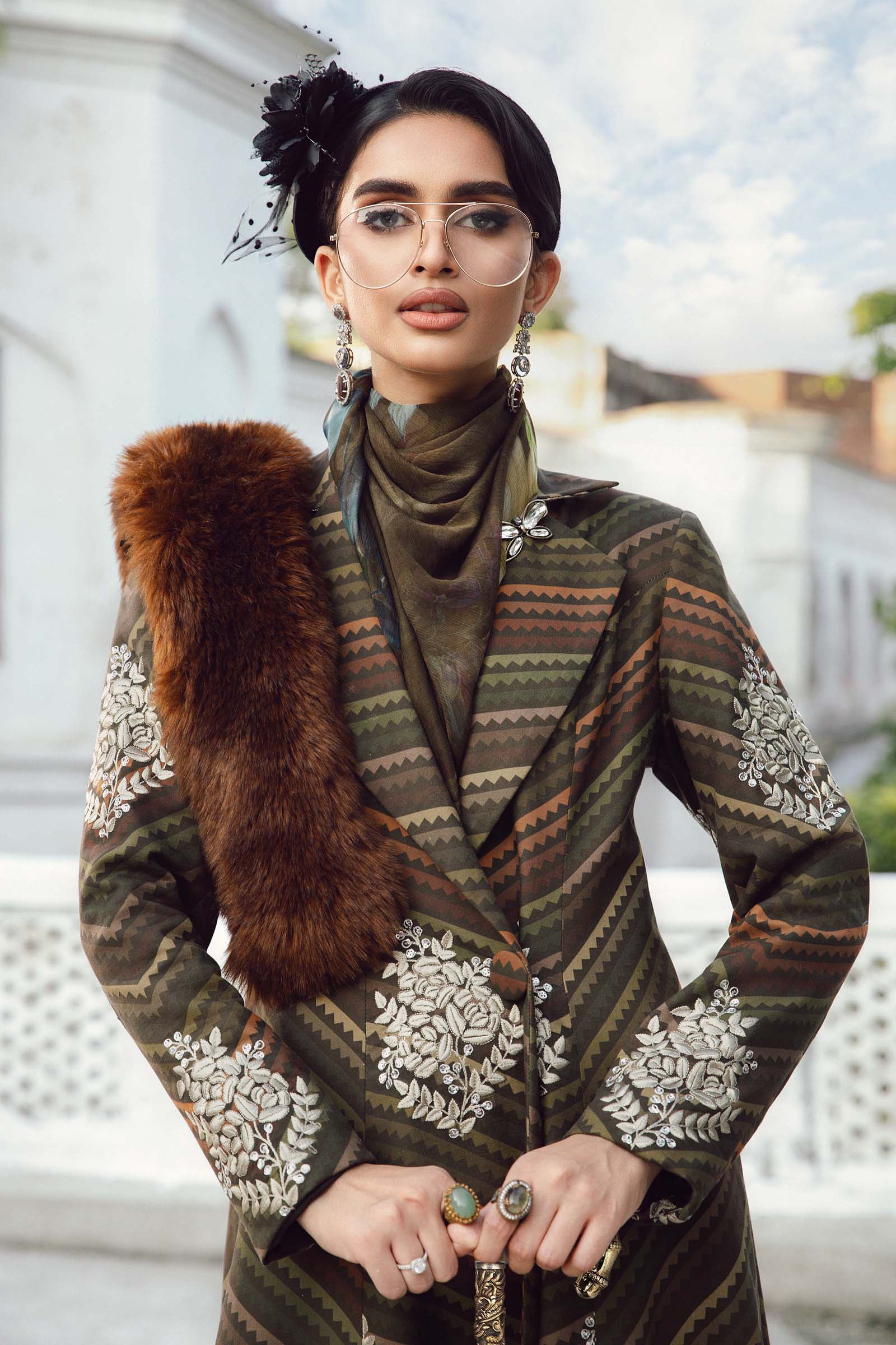 3 Piece Unstitched Embroidered Cambric Suit | MPT-2705-B - My Store