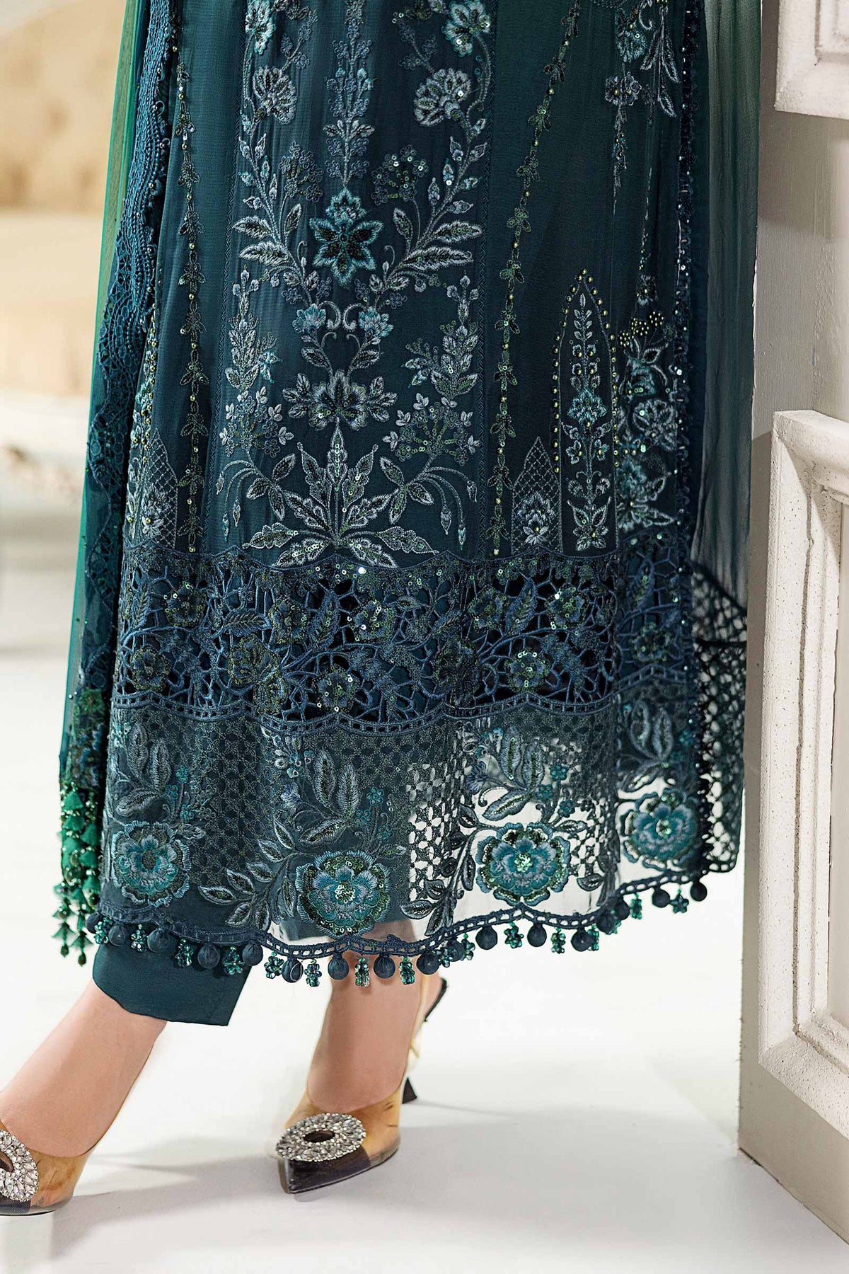 3 Piece Unstitched Embroidered Chiffon Suit | MPC-25-106 - My Store