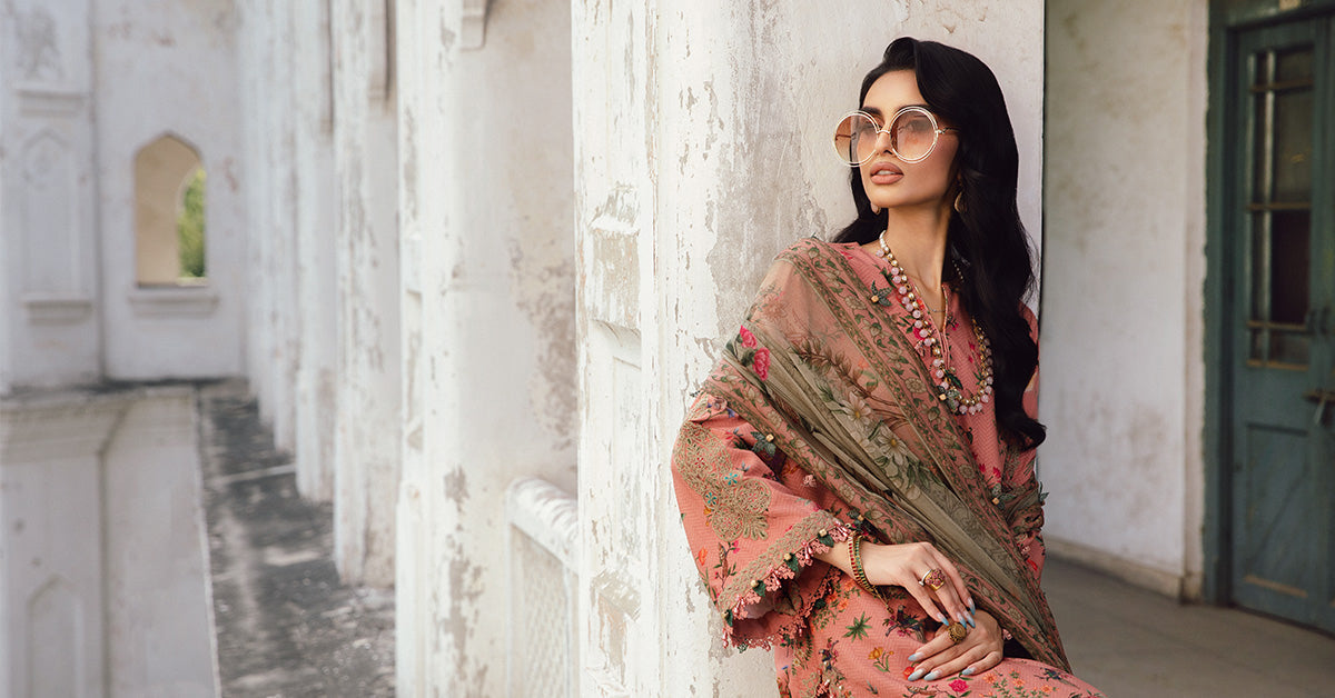 3 Piece Unstitched Embroidered Linen Suit | MPT-2707-A - My Store