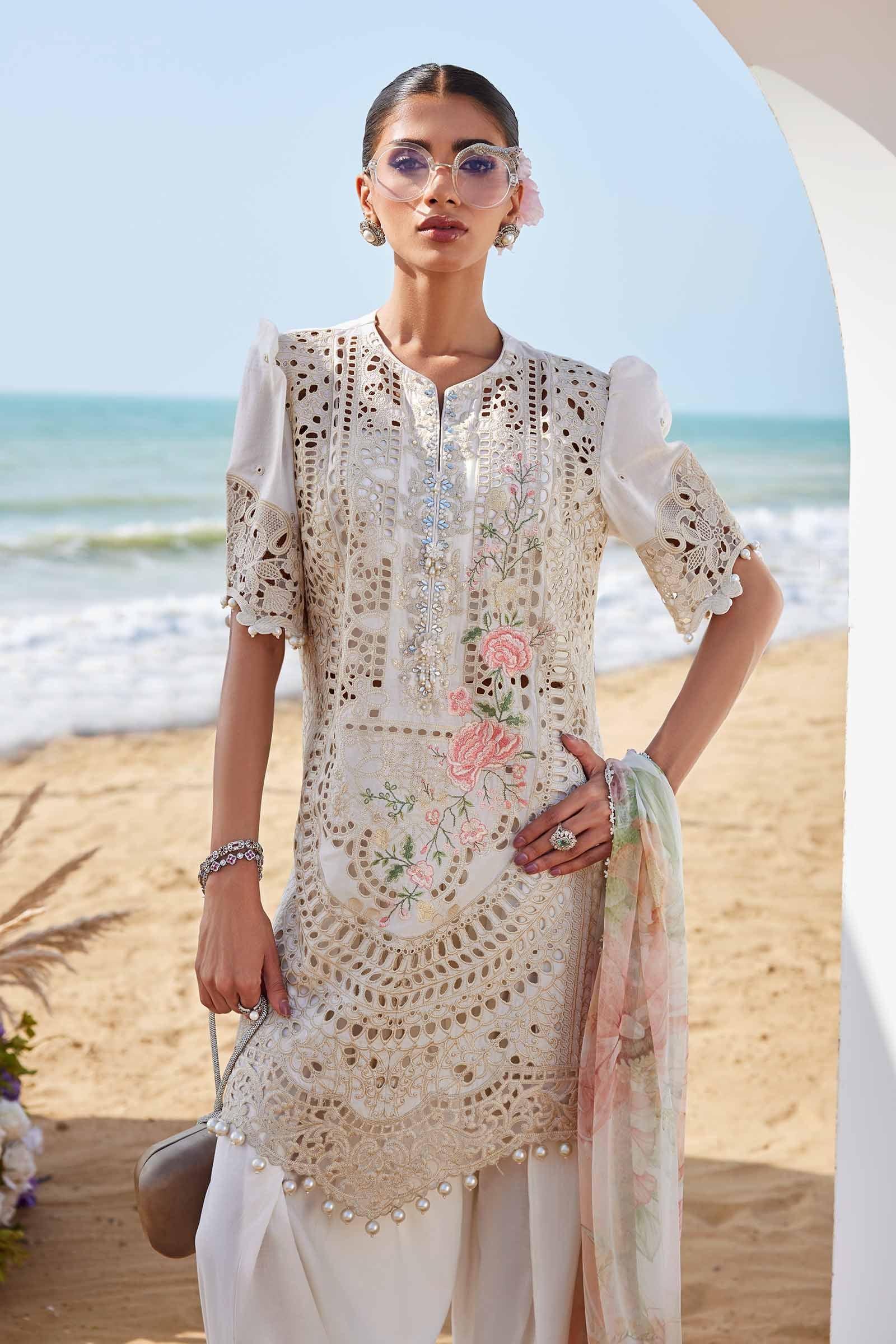 3 Piece Unstitched Embroidered Lawn Suit | EID LAWN-25-07 EL-25-07-Default In Stock - Silko Store