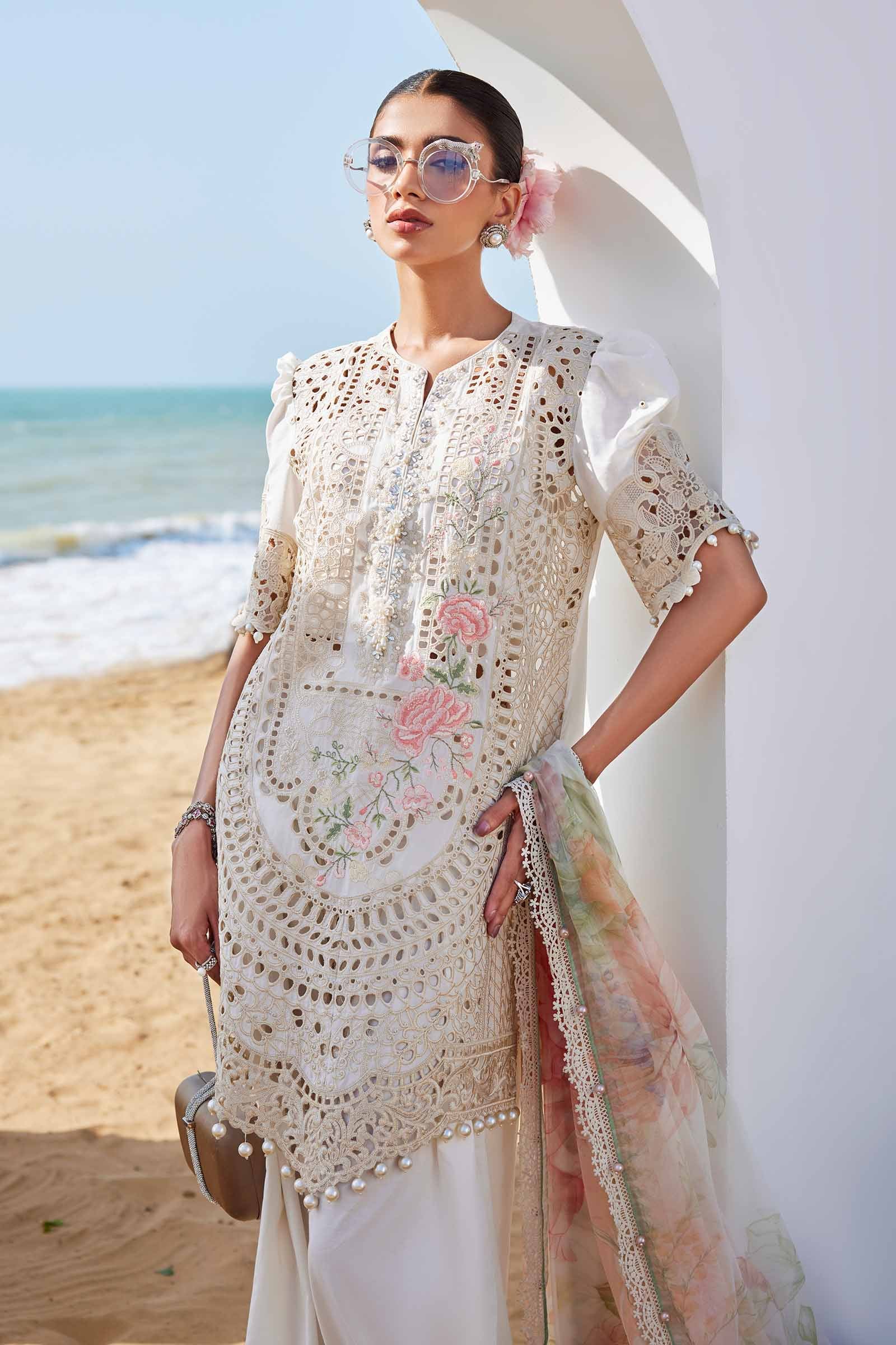 3 Piece Unstitched Embroidered Lawn Suit | EID LAWN-25-07 EL-25-07-Default In Stock - Silko Store