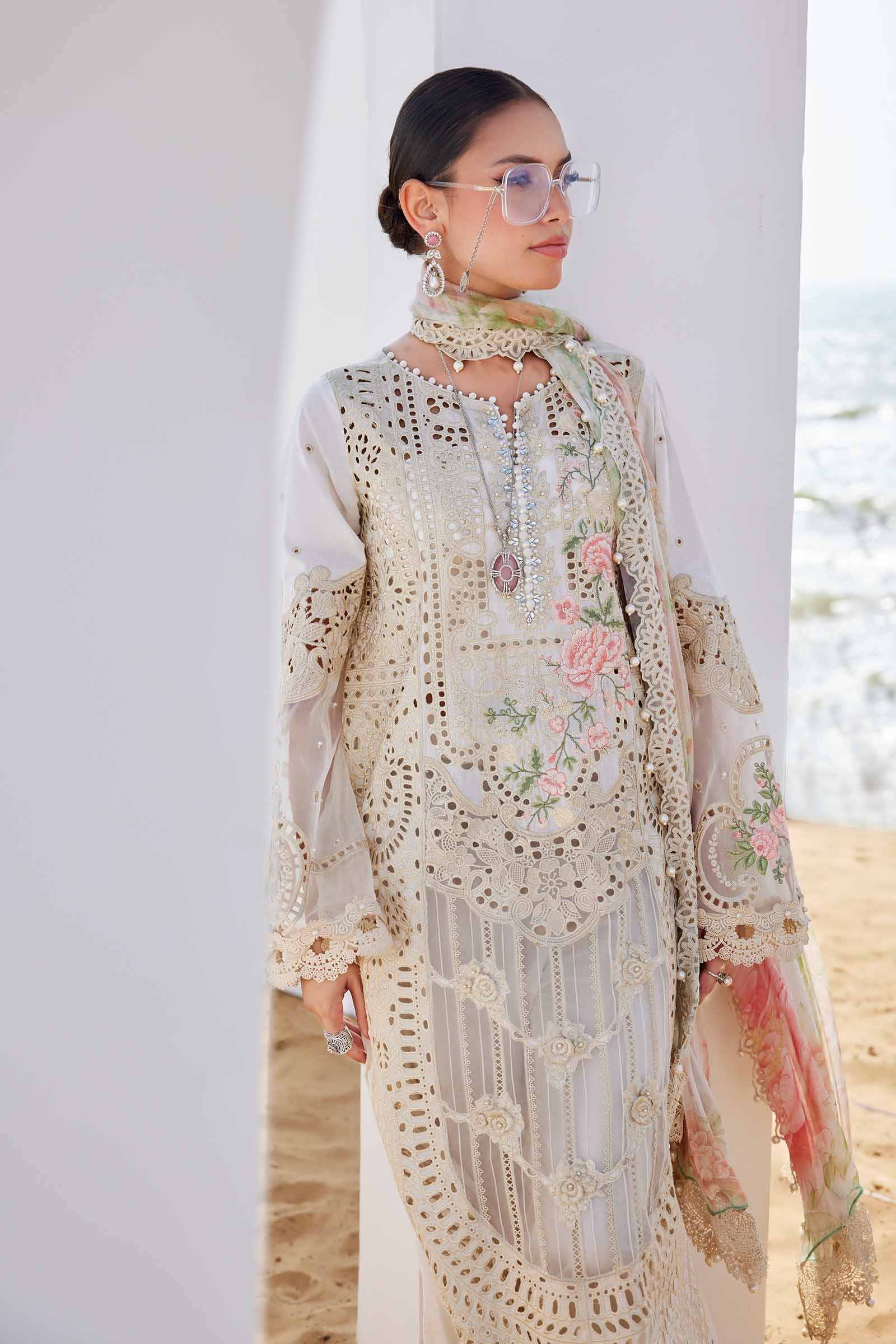 3 Piece Unstitched Embroidered Lawn Suit | EID LAWN-25-07 EL-25-07-Default In Stock - Silko Store